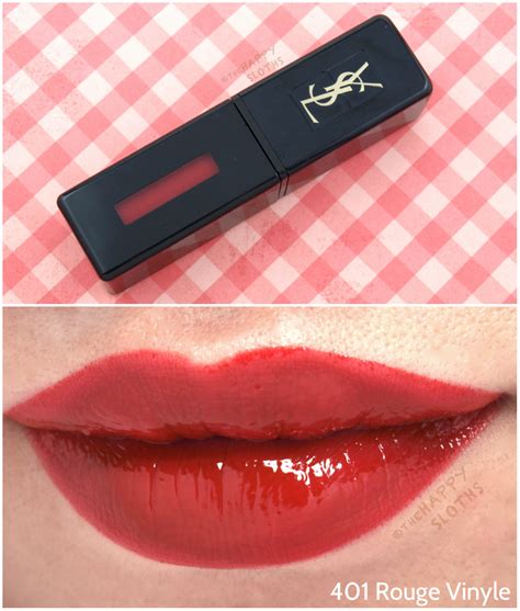 ysl rouge vinyl 4011|ysl rouge vinyl 401 review.